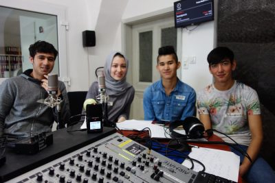 Saifullah, Atefe, Reza und Mohammad