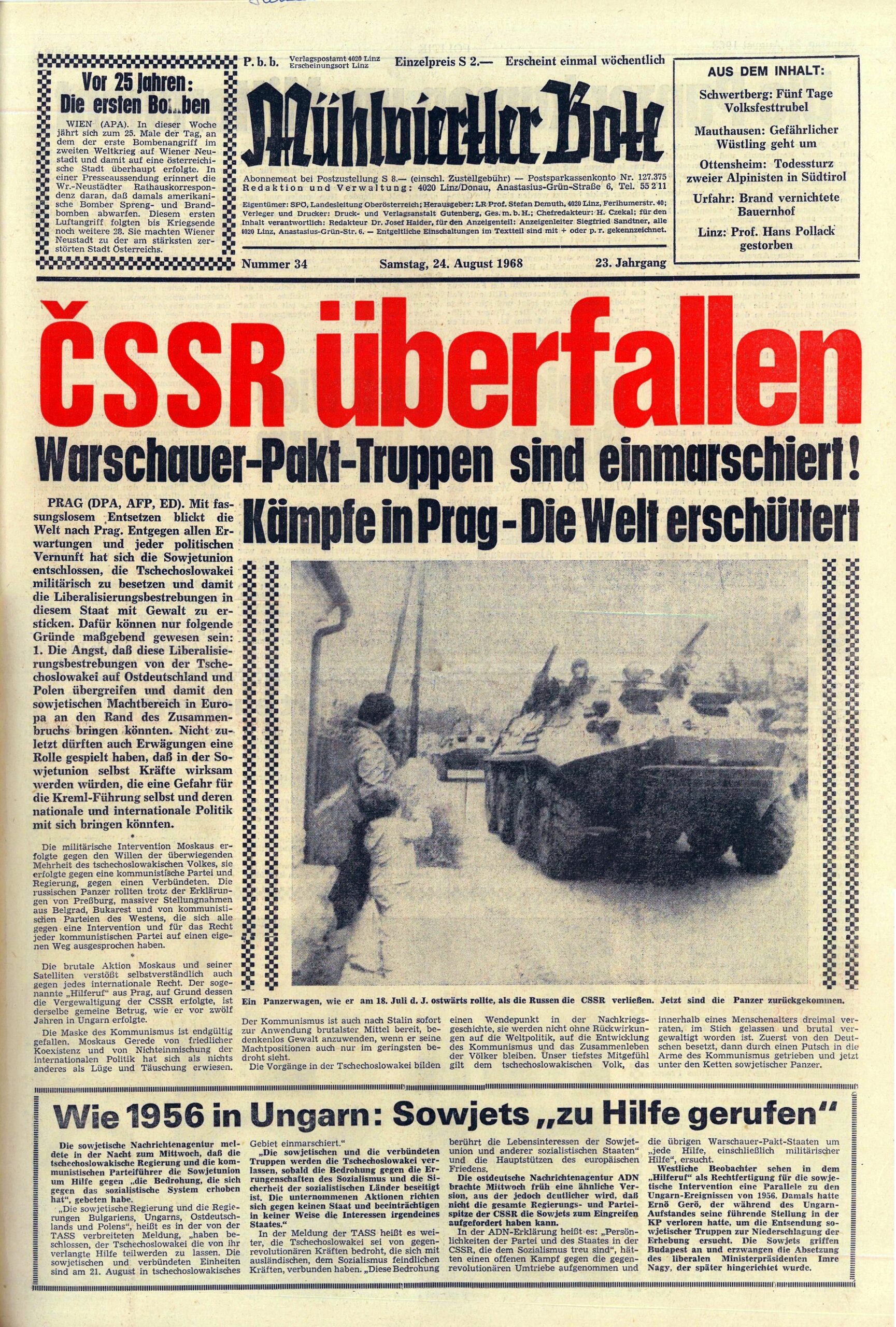 1968: Prager Frühling