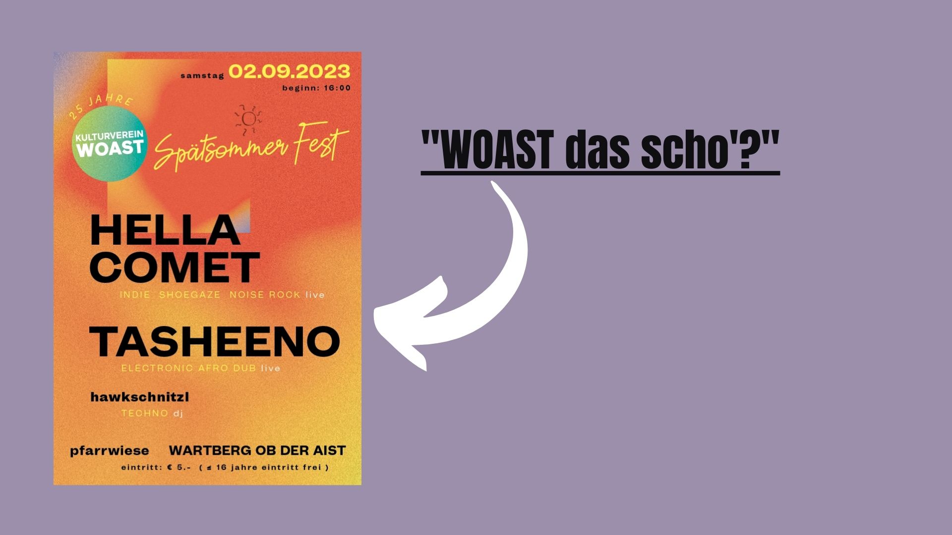 WOAST Spätsommerfest