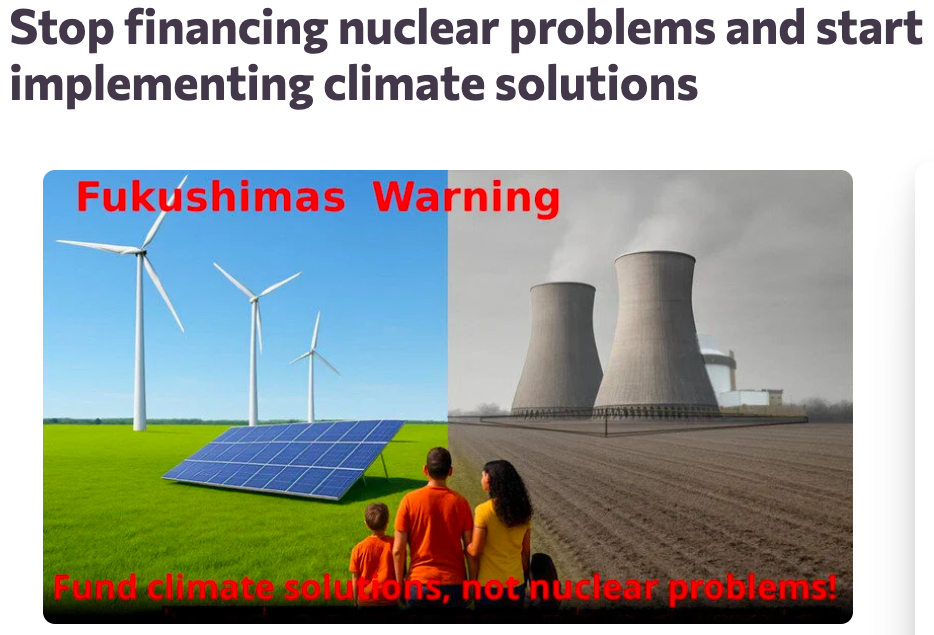 Don’t Nuke the Climate: Fukushimas Warning