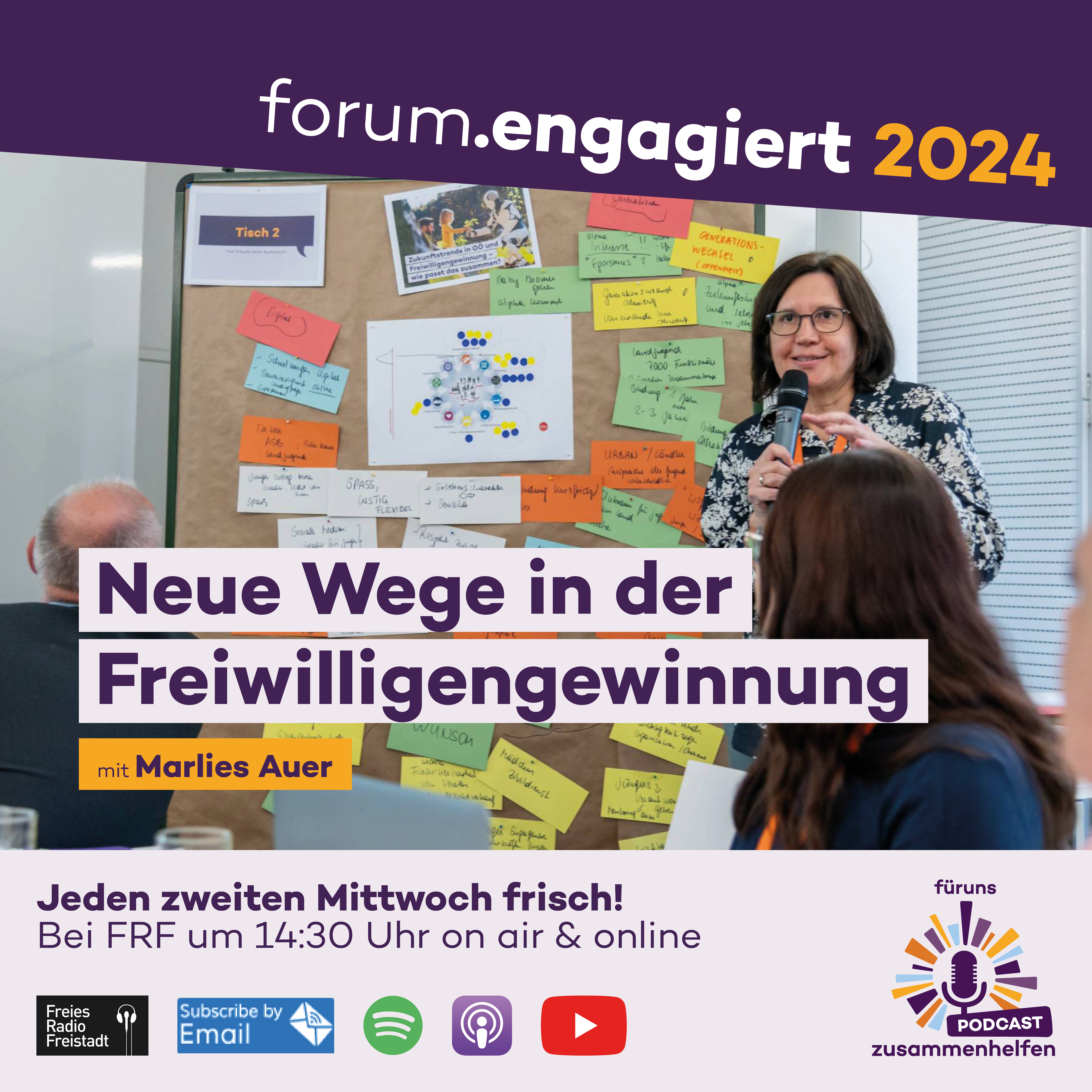 forum.engagiert 2024: Neue Wege in der Freiwilligengewinnung – zusammenhelfen Podcast #37